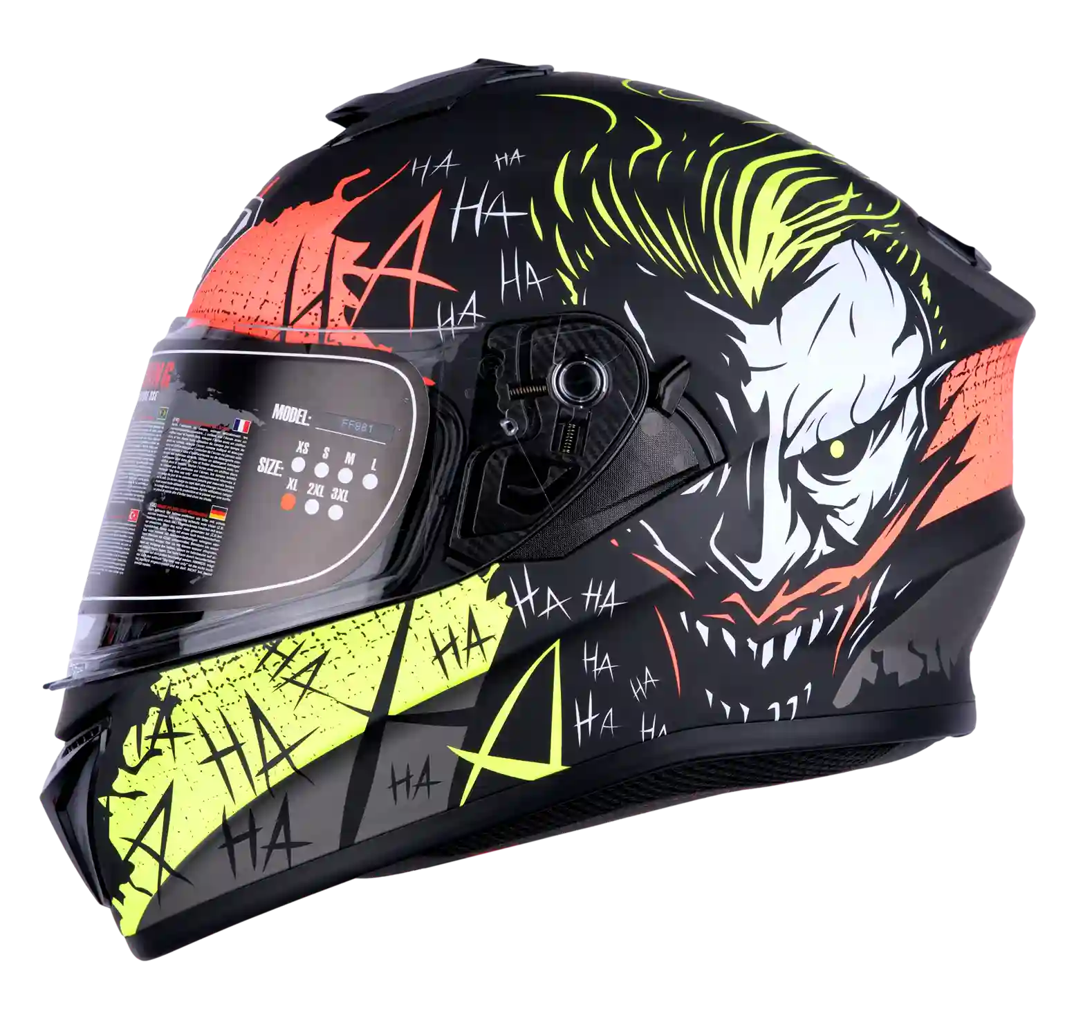 CASCO YOHE INT.FF981 13#E NEON MATE/AMARILLO/GRIS